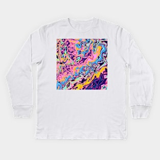 Summer zigzags Kids Long Sleeve T-Shirt